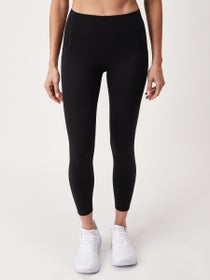 Athleta Women's High Rise Powerful Gleam Moto Mesh Black Leggings Size XS