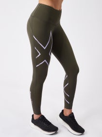 2XU Lgt Speed Mid-rise Comp Tight Moonlight/moonlight Reflective –