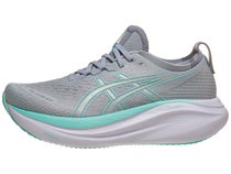 ASICS Gel Nimbus 27 Women's Shoes Piedmont Grey/Mint