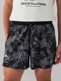 ASICS Men's Fujitrail All Over Print 5" Short Black