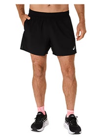 ASICS Men's Silver 5" Short Performance Black