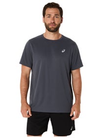 ASICS Men's Silver Short Sleeve Top Carrier Grey