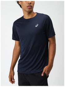 ASICS Men's Silver Short Sleeve Top Midnight
