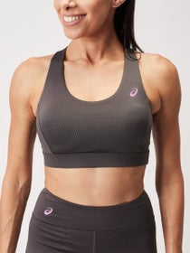 ASICS Women's Cross Back Strapped Bra Obsidian Grey