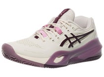Asics Gel Resolution X Clay Oat/Aubergine Wom's Shoe