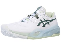 Asics Gel Resolution X CLAY Wht/Monu Blu Women's Shoes 