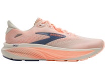 Brooks Ghost 18 Women's Shoes Star Wh/Cyber Peach/Grey