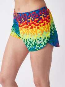 BOA Women's 1" Elite Split Short - Digital Rainbow