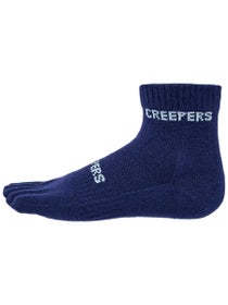 Creepers Merino Quarter Crew Toesocks Dark Navy