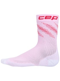 CEP Run Women's Elliptic Socks Mid Cut Pink/Red