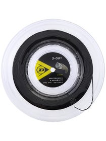 Dunlop Synthetic Gut Black String Reel - 200m