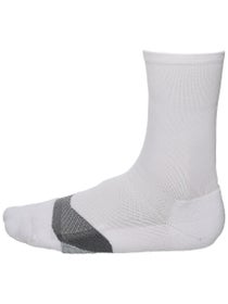 Feetures Elite Light Cushion Mini Crew Socks White