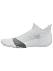 Feetures Elite Light Cushion No Show Tab Socks White