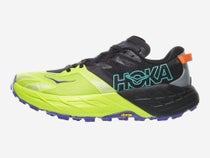 HOKA Speedgoat 7 Men's Shoes Black/HOKA Citrus