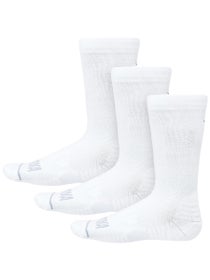 HOKA Crew Run Socks 3-Pack White/White/White
