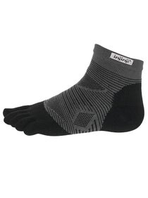Injinji Run Original Weight Mini-Crew Toesocks Black
