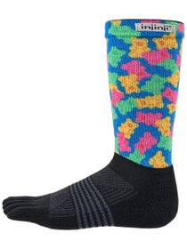 Injinji Women's Trail Midweight Crew Toesocks Gummy