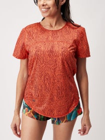 Janji Women's Helio Light Tech Tee "Coral H2O"