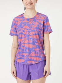 Janji Women's Run All Day Tee Cyanotype Papaya