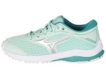 Mizuno Wave Rider 25 Kid's Shoes Fair Aqua/Silver/Dusty