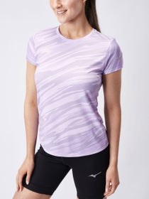 Mizuno Women's Impulse Graphic Tee Pastel Lilac