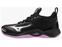 Mizuno Wave Momentum 2 Women's Netball Shoes Blk/Wht/Tu