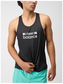 New Balance Men's Athletics Graphic Singlet Black
