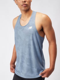 New Balance Men's Q Speed Jacquard Singlet Mercury Blue