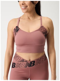 New Balance Women's Relentless Crop Top Mineral Red