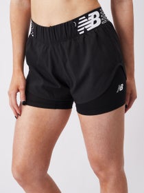 New Balance Women's Relentless 2in1 Short Black