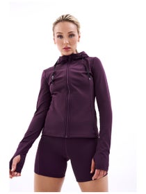 P.E Nation Women's Agility Test Jacket Potent Purple