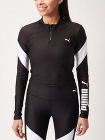 Puma Women's Fit Eversculpt 1/4 Zip Black