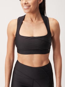 Puma Women's Mid Impact Safari Glam Bra Black