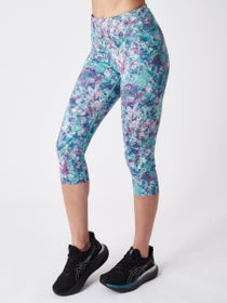 rabbit Women's Speed Capri Salt Air Leaves