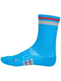 SHYU Racing Crew Socks Sapphire/Chrome/Red