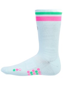 SHYU Racing Half Crew Socks Foam/Pink/Green