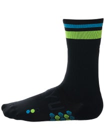 SHYU Racing Half Crew Socks Navy/Citron/Blue