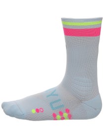 SHYU Racing Half Crew Socks Sky/Pink/Neon