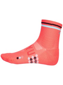 SHYU Racing Quarter Socks Coral/Sky/Black