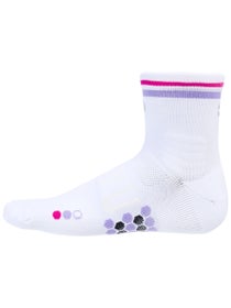 SHYU Racing Quarter Socks White/Lavender/Magenta