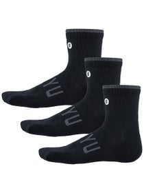 SHYU Training Quarter Socks 2.0 3-Pack Black