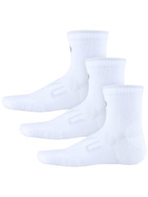 SHYU Training Quarter Socks 2.0 3-Pack White