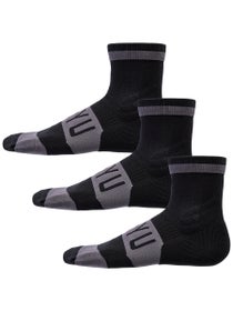 SHYU Training Quarter Socks 3-Pack Black