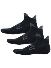 SHYU Training No-Show Tab Socks 2.0 3-Pack Black