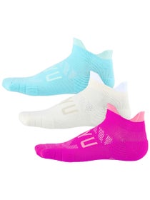 SHYU Training No-Show Tab Socks 2.0 3-Pack Vivid