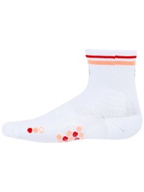 SHYU Racing Quarter Socks White/Tangerine/Red