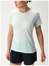 Salomon Women's Cross Run Short Sleeve Tee Misty Blue
