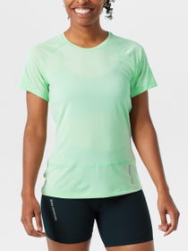 Salomon Women's Cross Run Short Sleeve Tee Aqua Foam