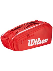 Wilson Super Tour Red 9 Pack Racquet Bag 2025