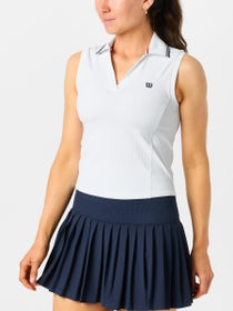 Wilson Women's Sleeveless Polo - White